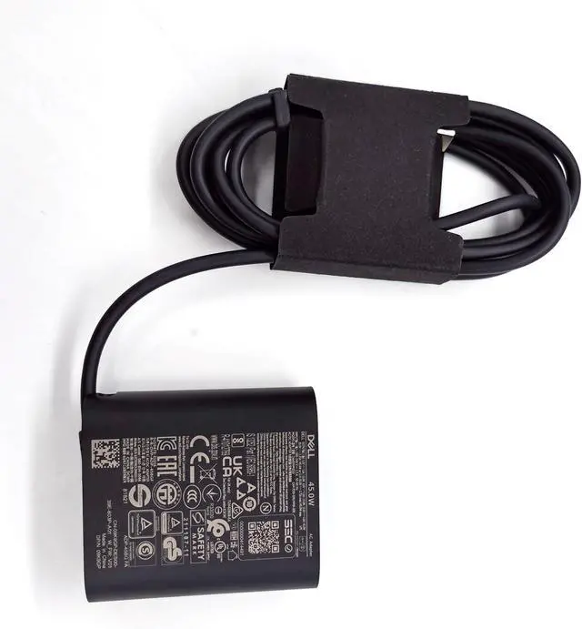 Alt view image 6 of 7 - Dell Laptop Charger GAN 45W watt USB Type C (USB-C) AC Power Adapter - XPS 9315 2-in-19315, DA45NM210