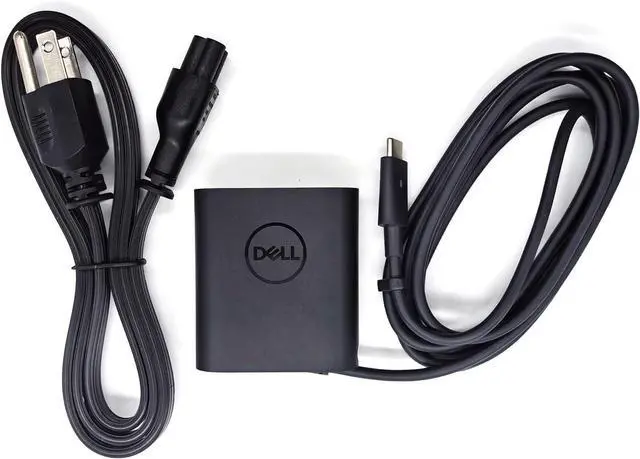 Alt view image 2 of 7 - Dell Laptop Charger GAN 45W watt USB Type C (USB-C) AC Power Adapter - XPS 9315 2-in-19315, DA45NM210