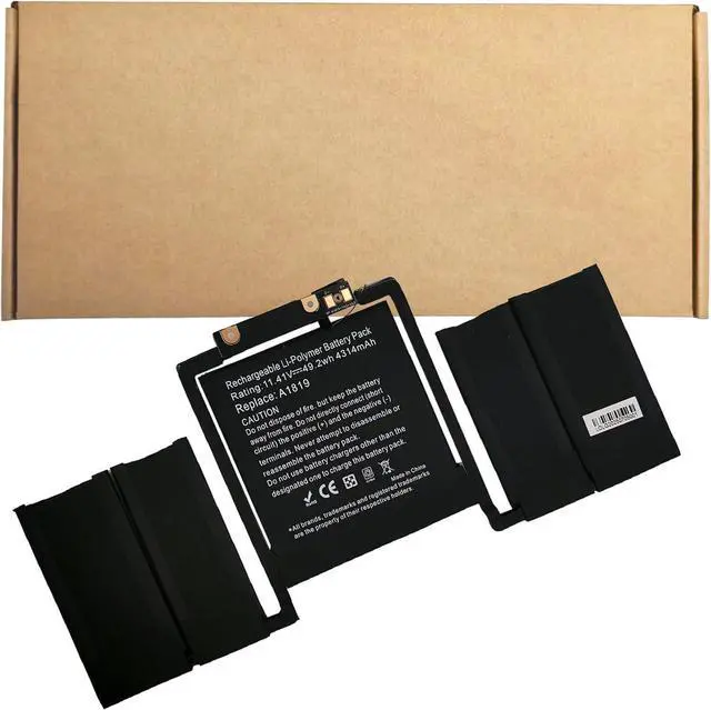 Main image of A1706 A1819 Battery Replacement for MacBook Pro 13 inch Late 2016 Mid 2017 EMC 3071, EMC 3163 MPDK2LL/A, MPXW2LL/A, MPXX2LL/A, MQ002LL/A