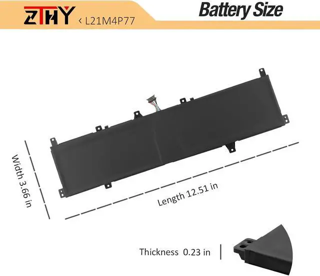 Alt view image 7 of 7 - L21M4P77 L21D4P76 L21C4P74 Laptop Battery Replacement for Lenovo ThinkPad Z16 Gen 1/Z16 Gen 2 2022 Series Notebook SB10W51989 5B10W51888 SB10W51990 5B10W51889 SB10W51988 5B10W51887 15.52V 72Wh 4640mAh