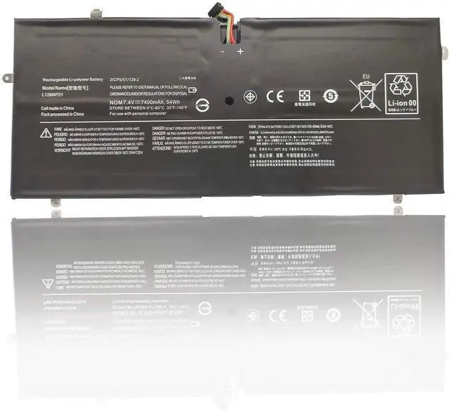 Main image of L12M4P21 L13S4P21 Replacement Laptop Battery Compatible with IdeaPad Yoga 2 Pro 13 Series 121500225 2ICP5/57/128-2 - 7.4V 7400mAh/54Wh