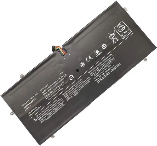 Alt view image 4 of 5 - L12M4P21 L13S4P21 Replacement Laptop Battery Compatible with IdeaPad Yoga 2 Pro 13 Series 121500225 2ICP5/57/128-2 - 7.4V 7400mAh/54Wh