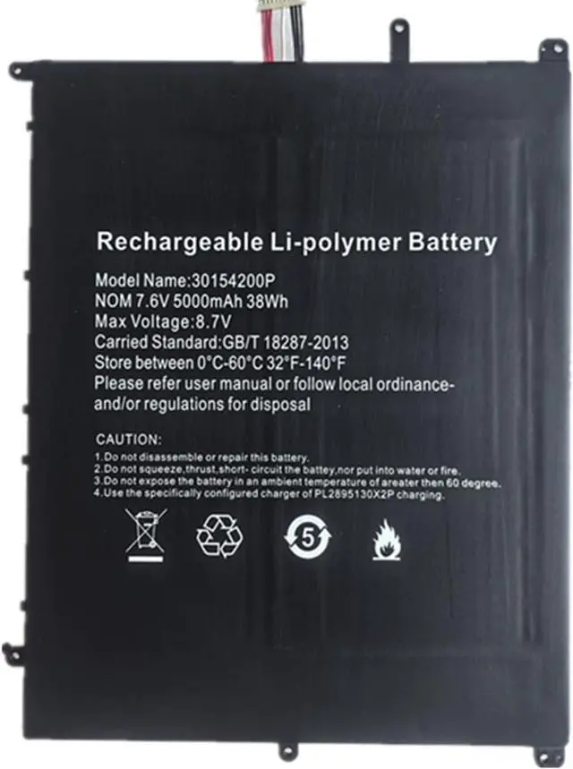 Main image of Civhomy Replacement Battery Compatible with NV-3178185-2S 34160201P Digma EVE 15 P417 ES5063EW P418 ES5064EW Tablet PC (10-Pin 7-Line)