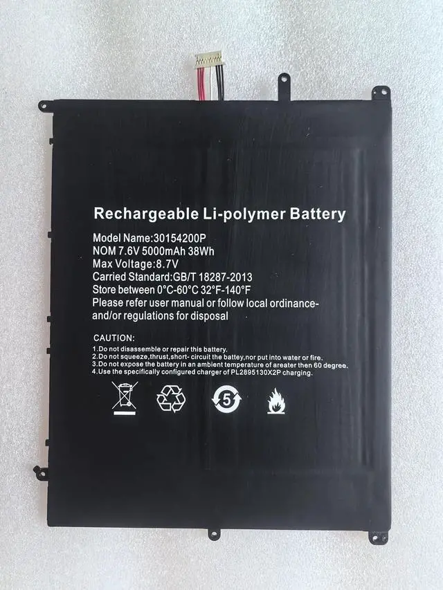 Alt view image 3 of 4 - Civhomy Replacement Battery Compatible with NV-3178185-2S 34160201P Digma EVE 15 P417 ES5063EW P418 ES5064EW Tablet PC (10-Pin 7-Line)