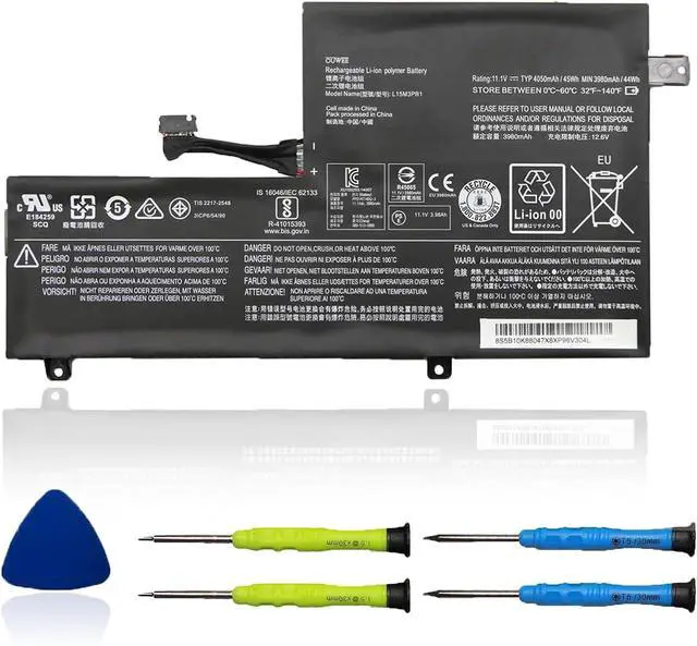 Main image of L15M3PB1 Laptop Battery Compatible with Lenovo Flex 11 Chromebook S330 C330 N22 N22-20 N23 N42 N42-20 300E Chromebook Series 5B10K88047 5B10K88048 L15L3PB1 5B10K88049 SB18C15129 11.1V 45Wh