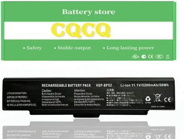 Main image of CQCBD VGP-BPS2C Laptop Battery for Sony VAIO VGN-AR130 AR150G C120G/W FJ150 FJ170/B VGN-Y C190G VGN-FE690 VGP-BPS2A VGP-BPS2B VGP-BPS2 VGP-BPS2A VGP-BPS2S BPS2 (11.1V 4400mAh/49Wh)