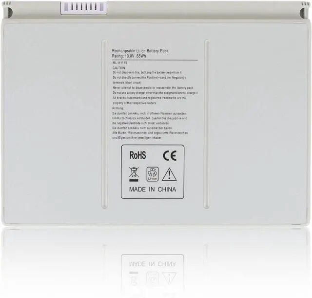 Main image of New A1189 Laptop Battery for Apple MacBook Pro 17-inch Series A1151 A1212 A1261 A1229 MA458 MA458/A MA458G/A MA458J/A MA092 MA611 MB166B (Small, Silver)