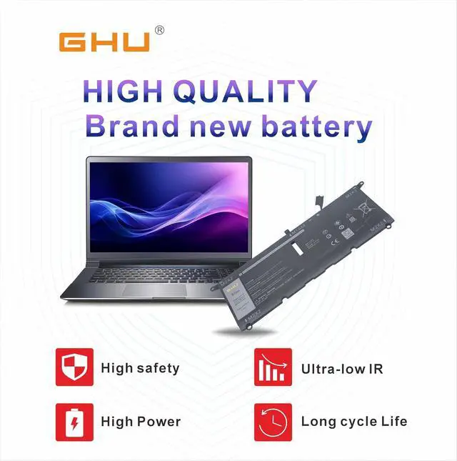 Alt view image 7 of 7 - GHU DXGH8 G8VCF Laptop Battery 52Wh Replacement for Dell XPS 13 9370 9380 7390, Inspiron 13 5390 5391 7390 7391 2-in-1, Latitude 3301 Vostro 5390