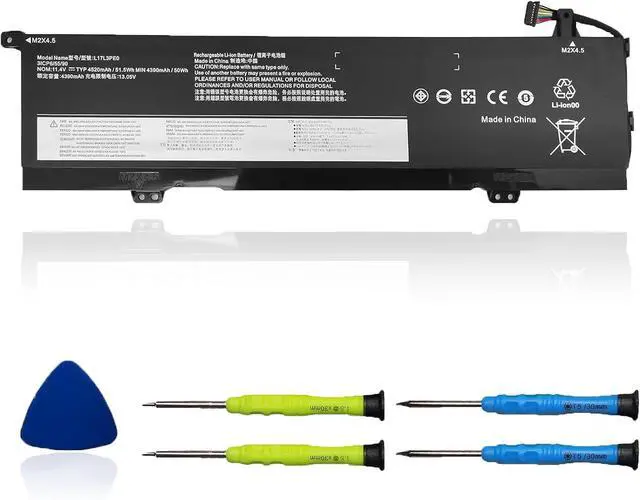 Main image of L17L3PE0 L17C3PE0 Laptop Battery Compatible with Lenovo Yoga 730-15IKB 730-15IWL Series L17L3PE0 5B10Q39196 5B10Q39197 51.5Wh 4587mAh 11.25V