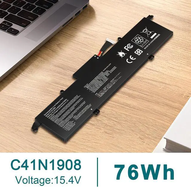 Alt view image 5 of 7 - ASUNCELL C41N1908 Battery Replacement for Asus ROG Zephyrus G14 GA401II GA401IV GA401IH GA401IU GA401IV GA401IV-BR9N6 GA401Q GA401QH GA401QM