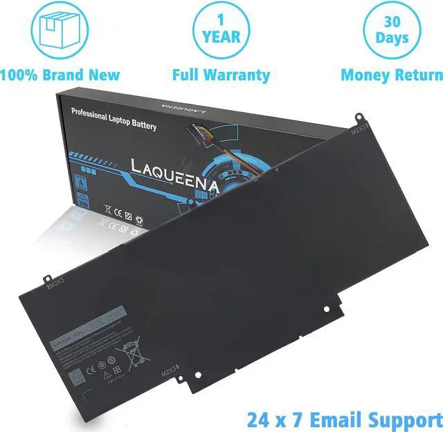 Alt view image 5 of 6 - DGGGT Laptop Battery Compatible with Dell XPS 11 XPS11D-1308T XPS11D-1508T XPS11R-1508T Series GF5CV 7.4V 40Wh 4-Cell