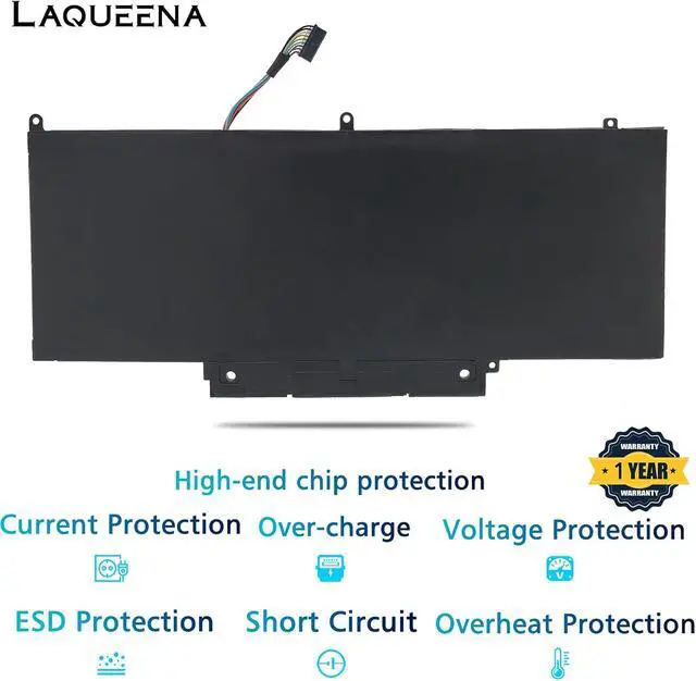 Alt view image 6 of 6 - DGGGT Laptop Battery Compatible with Dell XPS 11 XPS11D-1308T XPS11D-1508T XPS11R-1508T Series GF5CV 7.4V 40Wh 4-Cell