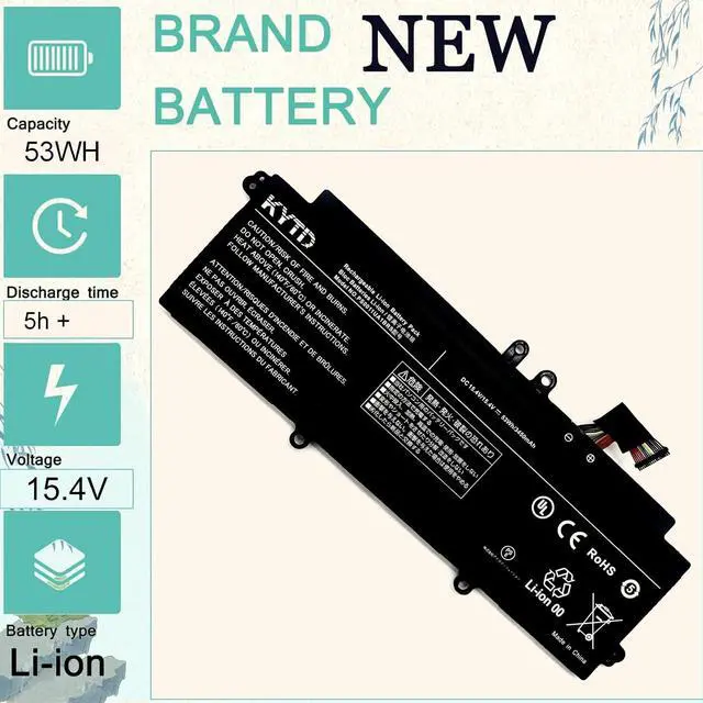 Alt view image 6 of 7 - PS0011UA1BRS Laptop Battery compatiable with for Toshiba Dynabook Portege X30L-J PCR10A-009003 PCR10L-13L011 PCR10T-04N00X PCR12U Series Compatible Part Number PS0011UA1BRS 53Wh-15.4V