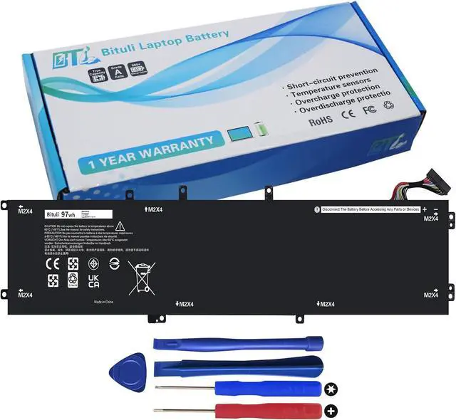 Main image of 6GTPY Battery for Dell XPS 15-9560 15-9550 15-9570 15-7590 Precision 5520 5530 5540 5510 Vostro 7500 4GVGH 1P6KD 5XJ28 GPM03 P56F, 6GTPY Battery 97Wh