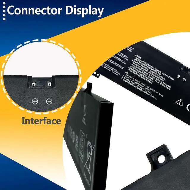 Alt view image 3 of 7 - C41N2302 Laptop Battery 73Wh for ASUS ROG Zephyrus G14 GA403 GA403UP GA403WW GA403WR GA403WP GA403UI GA403UU GA403UV GA403UJ Series 0B200-04460000