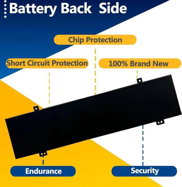 Alt view image 6 of 7 - C41N2302 Laptop Battery 73Wh for ASUS ROG Zephyrus G14 GA403 GA403UP GA403WW GA403WR GA403WP GA403UI GA403UU GA403UV GA403UJ Series 0B200-04460000