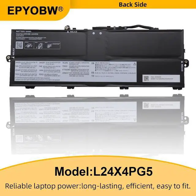 Alt view image 7 of 7 - L24X4PG5 Laptop Battery 64Wh Compatible with Lenovo ThinkPad E14 Gen 7 / ThinkPad E16 Gen 3 Series L25D4PE8 L25X4PE8 L24D4PG5 L25N4PE8 L25M4PE8 SB11Q73055 5B11Q73062