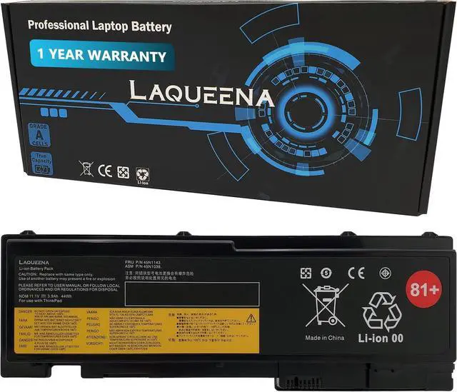 Main image of 45N1143 Laptop Battery Compatible with Lenovo ThinkPad T420i T420s T430S Series 0A36287 42T4844 42T4845 42T4846 42T4847 45N1036 45N1037 45N1038 45N1039 45N1064 45N1065 11.1V 44Wh 6-Cell
