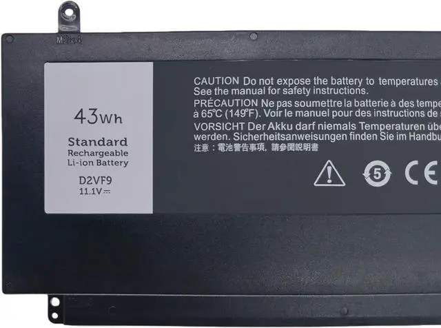 Alt view image 3 of 6 - D2VF9 Relacement Battery Compatible with Dell Inspiron 15 7547 7548 Laptop 0PXR51 PXR51 11.1V 43Wh