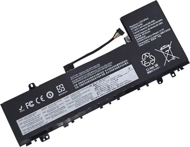 Alt view image 5 of 6 - L22C3PA4 L22M3PA4 L22L3PA4 Replacement Battery Compatible with Lenovo IdeaPad Slim 5-14ABR8 5-16ABR8 5-14IAH8 5-16IAH8 5-14IRL8 5-16IRL8 Series L22B3PA4 5B11N45401 SB11N45426 5B11N45412 -11.52V 56.6Wh