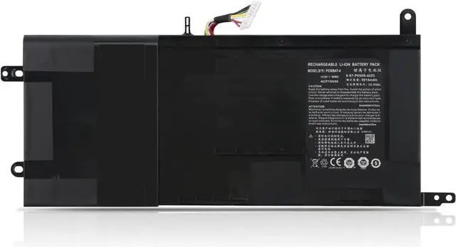 Main image of P650BAT-4 6-87-P650S-4252 6-87-P650S-4U32 Laptop Battery Replacement for Clevo P650SA P650SE P650SG P651SG Sager NP8650 NP8651 NP8652 Hasee Z7 Z7M Z8(14.8V 60Wh)