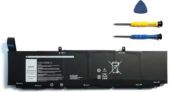 Main image of XG4K6 P92F P92F001 P92F002 P92F003 01RR3 001RR3 F8CPG 0F8CPG 5XJ6R KVPMY 0YY3V KRDHV Laptop Battery Replacement for Dell XPS 17 9700 9710 9720 9730 / Precision 5750 5760 5770 Series(11.4V 97Wh)