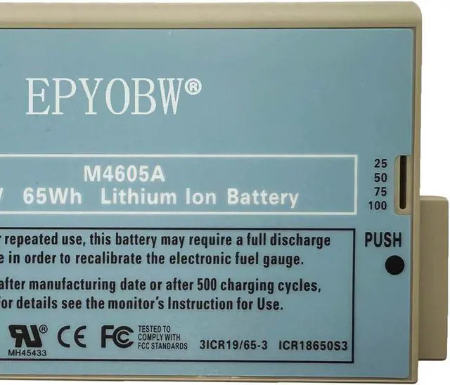 Alt view image 3 of 5 - M4605A Battery 65Wh 01-02-0818 4800-017 989803135860 989803135861