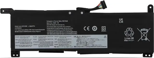 Main image of L19C2PF0 L19L2PF0 L19M2PF0 Laptop Battery Replacement for Lenovo Ideapad 1-11ADA05 82GV, Ideapad 1-14ADA05 82GW, Ideapad Slim 1-11AST-05 81VR, Ideapad Slim 1-14AST-05 81VS Series(7.5V 35Wh)