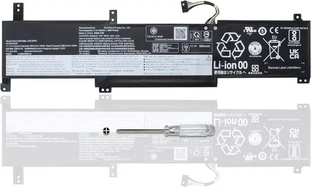 Main image of L20M3PF0 L20C3PF0 L20L3PF0 Laptop Battery Compatible with Lenovo Ideapad 3-14ITL6 3-15ITL6 3-17ITL6 3-14ALC6 3-15ALC6 3-17ALC6 3-14ABA7 S14 G2 ITL G3 IAP Series 5B11B36279 11.1V 45Wh 4054mAh