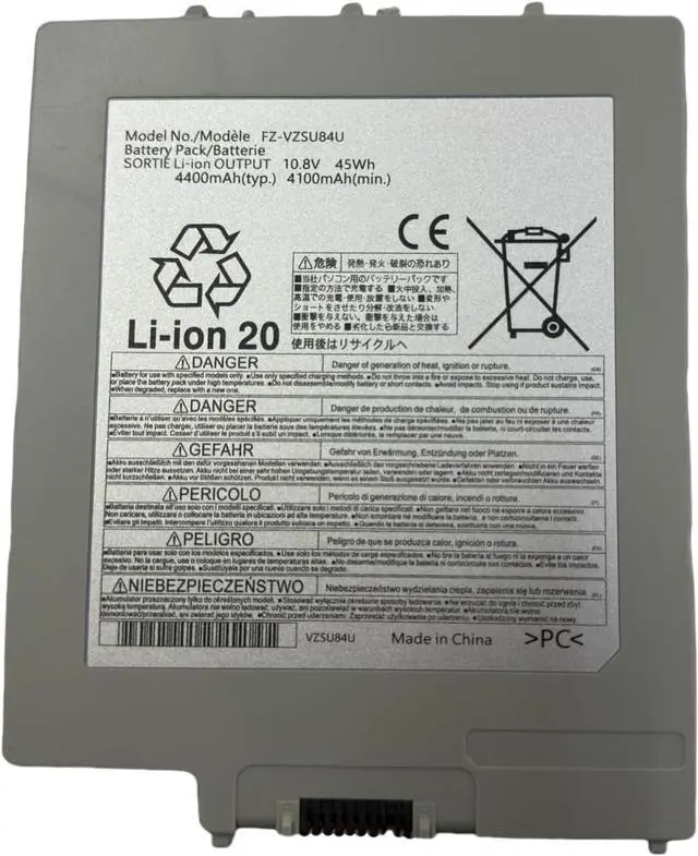 Main image of FZ-VZSU84U Battery New Compatable with Panasonic Toughpad FZ-G1 Series FZ-VZSU84R FZ-VZSU84UR FZ-VZSU84A2U FZ-VZSU84A2K FZ-VZSU84A2R FZ-VZSU84AK FZ-VZSU84AR FZ-VZSU84AU FZ-VZSU84K FZ-VZSU89U