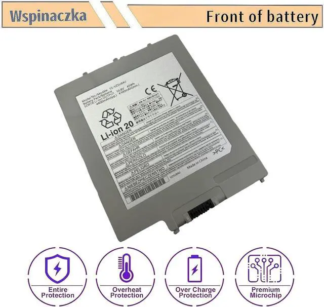 Alt view image 4 of 5 - FZ-VZSU84U Battery New Compatable with Panasonic Toughpad FZ-G1 Series FZ-VZSU84R FZ-VZSU84UR FZ-VZSU84A2U FZ-VZSU84A2K FZ-VZSU84A2R FZ-VZSU84AK FZ-VZSU84AR FZ-VZSU84AU FZ-VZSU84K FZ-VZSU89U
