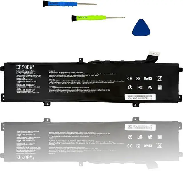 Main image of BTY-M551 Laptop Battery 90Wh 4ICP5/63/133 | Compatible with MSI Vector GP68 HX 13VH A13VHG-609UK A13VIG-674XTR A14V A14VFG-260XES A14VGG / GP68 HX 13VH-053ID Series