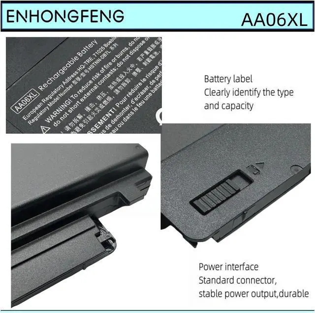 Alt view image 6 of 7 - AA06XL Laptop Battery Replacement for ZBook 17 G4 Mobile Workstation HSTNN-DB7L AA06096XL AAO6XL 852711-850 852527-241 852527-242 852527-221 852527-222 HSTNN-IB8Q L27868-1C1
