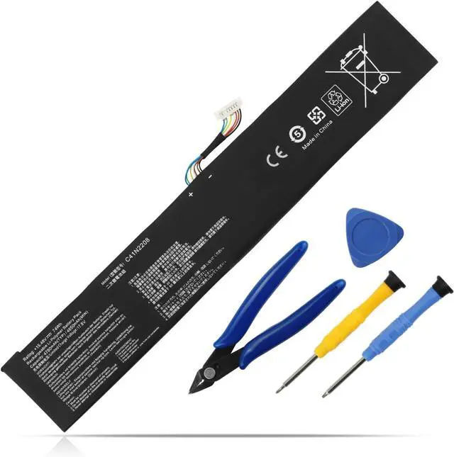 Main image of MULS C41N2208 Battery Replacement for Asus Rog Ally (2023) RC71L PC71L NR2301L Gaming Handheld Series RC71L-NH001W RC71L-NH002W RC71L-NH012W RC71L-NH019W 4ICP5/42/79 0B200-04350000 15.48V 74Wh