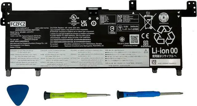 Main image of L24C4PK1 Battery 54.7Wh 3440mAh SB11Q02028 5B11Q01968 15.6V 4-Cell | Replacement for Lenovo IdeaPad Slim 5-13ARP10 5-13IWC11 5-13Q8Y1 5-15ARP10 5-15IWC11 5-15Q8Y11 Series L24D4PK4 L24M4PK4