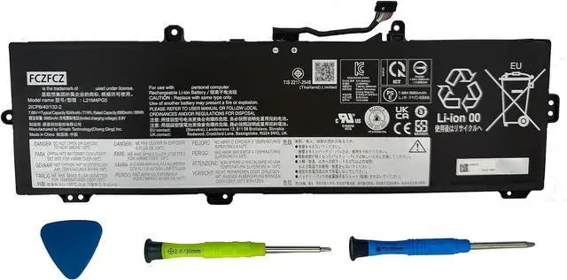 Main image of L21M4PG5 Battery 71Wh 9245mAh SB11J07487 5B11J07489 L21L4PG5 7.68V | Replacement for Lenovo IP 5 Chrome 16IAU7 82V8 82V9 series SB11J07488 5B11J07490 4-cell