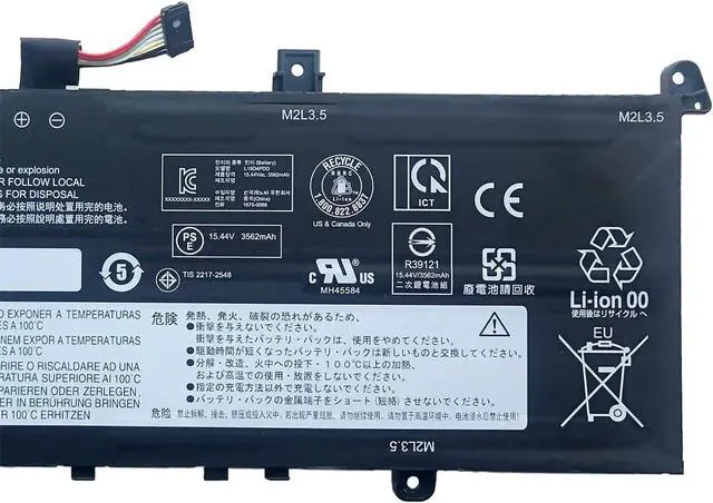 Alt view image 3 of 4 - L19M4PDD L19D4PDD L19C4PDD 5B10Z37621 SB10Z37619 5B10Z37618 5B10Z37617 Laptop Battery Replacement for Lenovo ThinkBook 13S G2 ITL/are, ThinkBook 13S G3 ACN,14S G2 ITL Series (15.44V 56Wh)