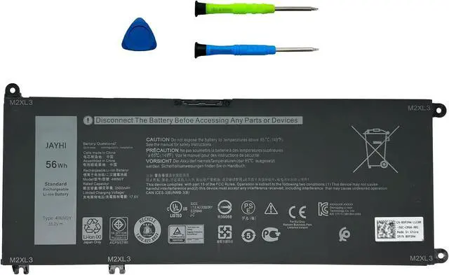 Main image of JAYHI 4WN0Y 56Wh 3500mAh Laptop Battery 4WNOY JYFV9 M245Y 33YDH 15.2V | Compatible with Dell Inspiron 13 7353 / 15 7577 / 17 7778 7779 Series 4-Cell