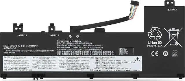 Main image of L23C3PE1 L23M3PE1 L23D3PE1 SB11M74072 SB11M74073 Laptop Battery Replacement for Lenovo IdeaPad 5 2-in-1 14IRU9 14Q8X9 14AHP9 14AKP10 14IAL10 14IRH9 16AHP9 16AKP10 16IAL10 16IRU9 Series(11.31V 57Wh)