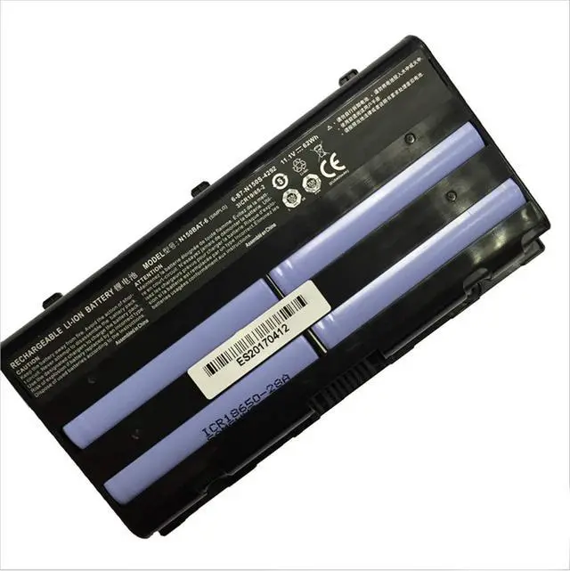 Main image of N150BAT-6 Battery Compatible for Clevo N150 MVGOS F5 F5-150a Z6 6-87-N150S-4292 Series(11.1V 62Wh)