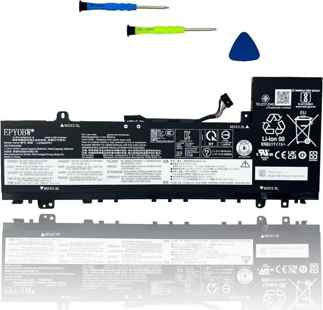 Main image of L23M3PK1 Laptop Battery 57Wh 5040mAh 11.52V Compatible with Lenovo deaPad Slim 5-14Q8X9 5-14AHP9 5-14IMH9 5-14IRU9 5-15IRU9 5-15IRH9 5-15IRH9R 5-16IMH9 5-16AHP9 Series L23X3PK1 L23D3PK1