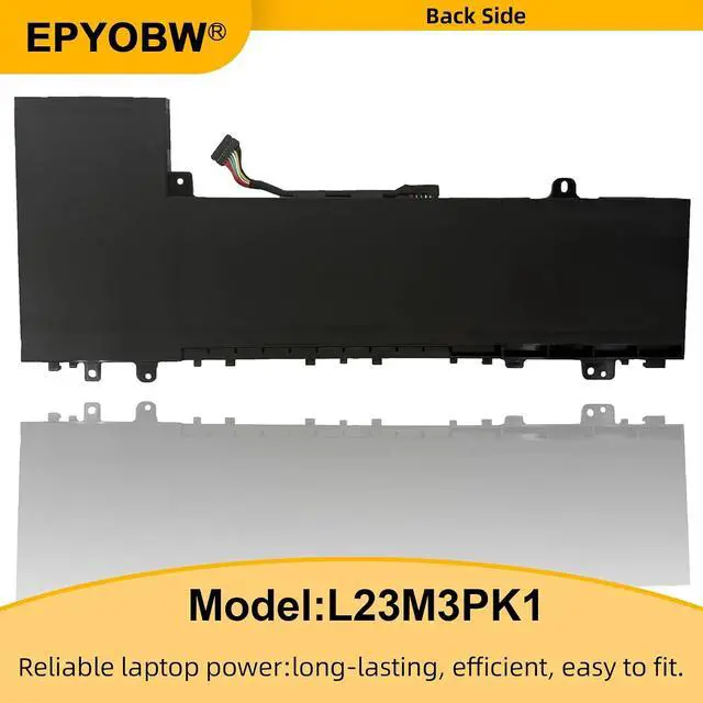 Alt view image 7 of 7 - L23M3PK1 Laptop Battery 57Wh 5040mAh 11.52V Compatible with Lenovo deaPad Slim 5-14Q8X9 5-14AHP9 5-14IMH9 5-14IRU9 5-15IRU9 5-15IRH9 5-15IRH9R 5-16IMH9 5-16AHP9 Series L23X3PK1 L23D3PK1