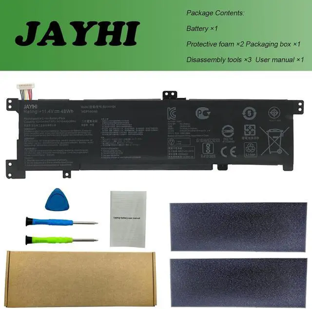 Alt view image 6 of 6 - JAYHI B31N1424 48Wh 4240mAh Laptop Battery 11.4V 3-Cell | Compatible with Asus U4000 K401LB5010 K401LB5200 K401LB5500 A400U A401L K401L K401LB K401U K401UB V405L Series