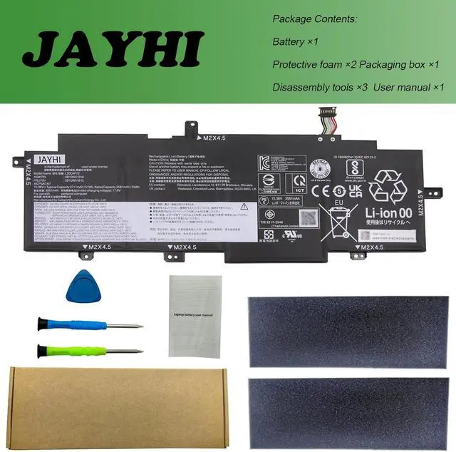 Alt view image 5 of 5 - JAYHI L20C4P72 57Wh Laptop Battery L20D4P72 L20L4P72 L20M4P72 15.36V | Compatible with Lenovo ThinkPad T14s Gen 2 20WM 20WN 20XF 20XG Series 5-Cell