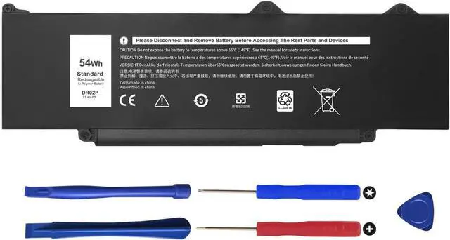 Main image of DR02P R73TC 54Wh 3-Cell Laptop Battery for Dell Latitude 3340 3440 3450 3540 3550 5340 5350 5440 5450 5540 5550 7455 Precision 3480 3490 3580 3590 P127F P169G P181G 2X1V9 803W6 GRWKG