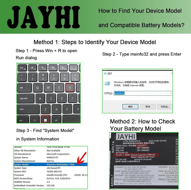 Alt view image 2 of 6 - JAYHI L22C4P71 90Wh 5799mAh Laptop Battery SB11H56275 L22M4P7115.52V
