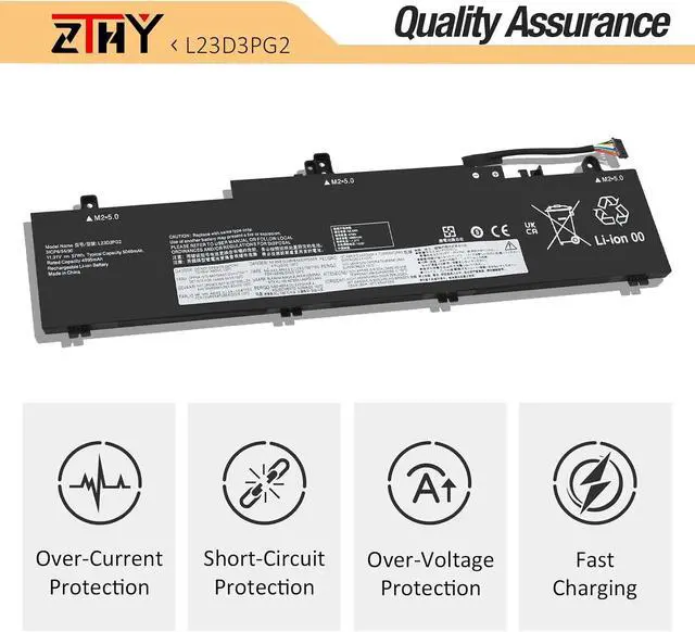 Alt view image 3 of 7 - L23D3PG2 L23B3PG2 Laptop Battery for Lenovo ThinkPad E14 Gen 6 E16 Gen 2 | E14 Gen 6 Type 21M3 21M4 21M7 21M8 E16 Gen 2 Type 21MA 21MB 21M5 21M6 Series L23X3PG2 L23C3PG2 L23M3PG2 L23L3PG2 11.31V 57Wh