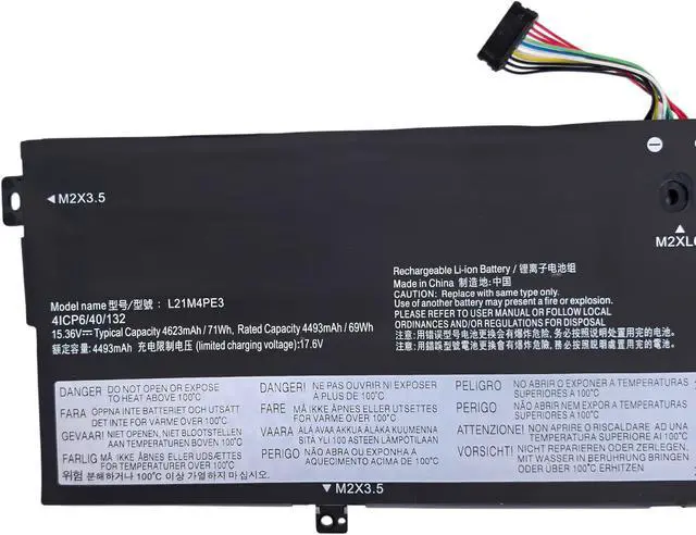Alt view image 2 of 6 - L21M4PE3 Replacement Laptop Battery Compatible with Lenovo Yoga 7 14IAL7 14ARB7 16IAP7 82QF 82QG Series Notebook L21L4PE0 L21B4PE2 L21M4PE3 5B11F38367-15.36V 71Wh