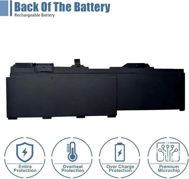 Alt view image 4 of 6 - AL08XL Laptop Battery Replacement for Hp ZBook Fury 15 G7 G8 17 G7 G8 Mobile Workstation Series AL08XL L86212-001 HSTNN-IB9N L86155-1C1 15.44V 94Wh 5930mAh