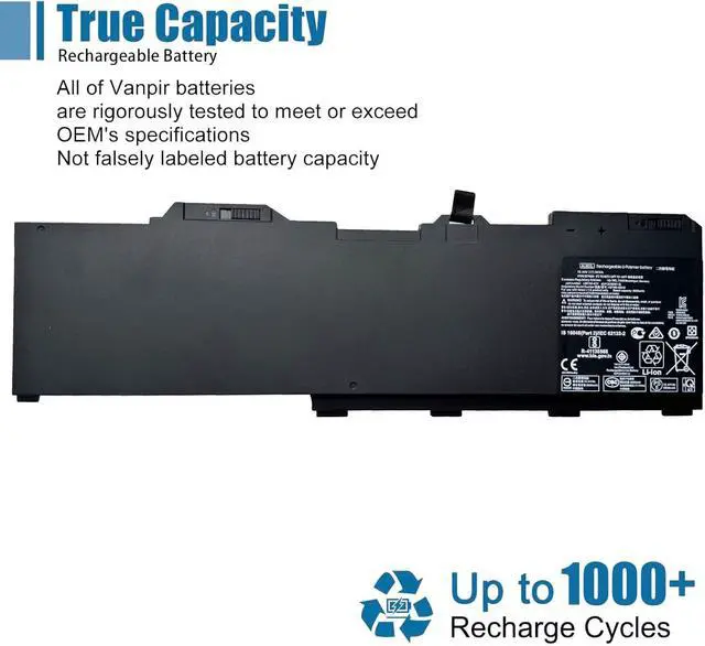 Alt view image 5 of 6 - AL08XL Laptop Battery Replacement for Hp ZBook Fury 15 G7 G8 17 G7 G8 Mobile Workstation Series AL08XL L86212-001 HSTNN-IB9N L86155-1C1 15.44V 94Wh 5930mAh